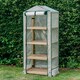 image 2 of Marshalls Garden Grow It Premium 4-Tier Wooden Growhouse | Green | White | 1 x Growhouse
