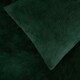 image 3 of OHS Ultra Soft Teddy Fleece Duvet Cover and Pillowcase Bedding Set, King - Forest Green