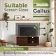 image 4 of Centurion Supports Gallus Premium Walnut with 2-Walnut Drawers and 3-Shelves 32"-55" LED/OLED/LCD TV Cabinet Brown