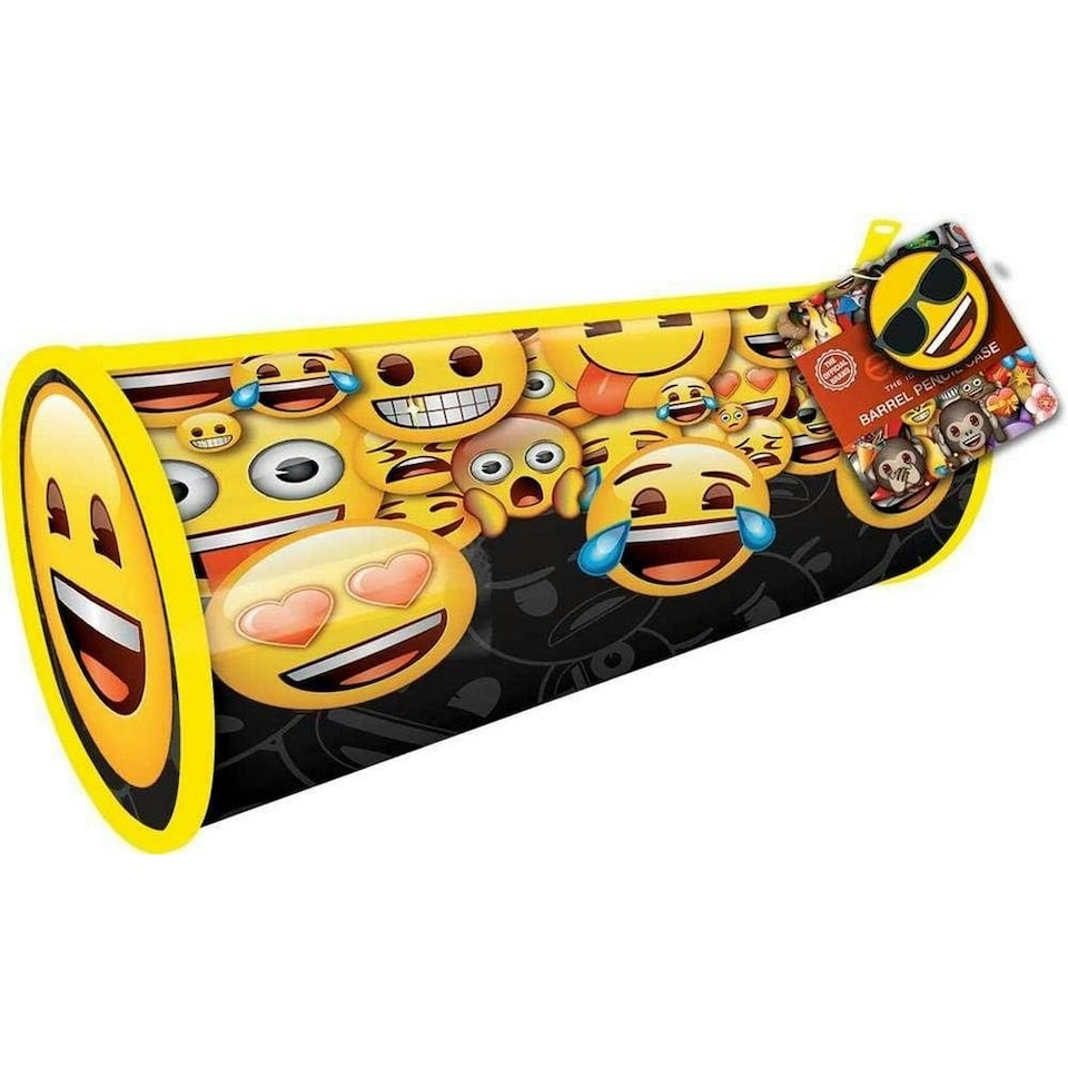 image 1 of Anker Emoji Pencil Case - Yellow/Black - One Size