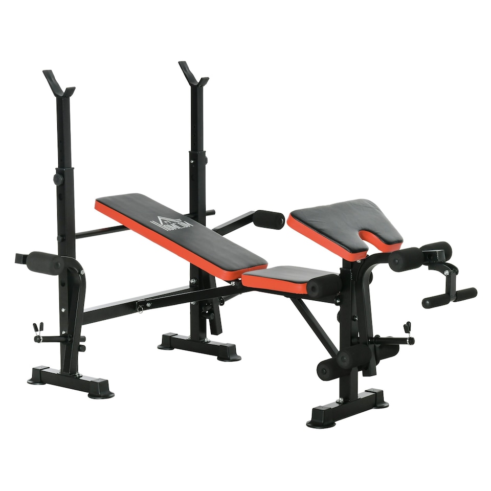image 1 of HOMCOM Multi-Function Adjustable Weight Training Bench Gym Fitness Lifting
