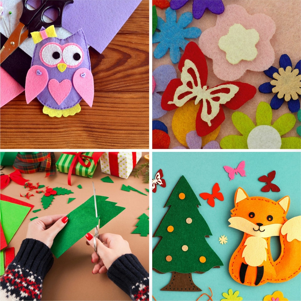 image 1 of Pack of 10 A4 Coloured Felt 180gsm Sheets Orange | Orange | A4