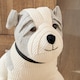 image 2 of Betsie Dog Waffle Weave Door Stop | Cream | Natural | One Size | 1