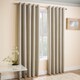 image 2 of Enhanced Living Vogue Cream 66 x 72 inch (168x183cm) Eyelet Thermal Noise reducing Dim Out Curtains (PAIR)