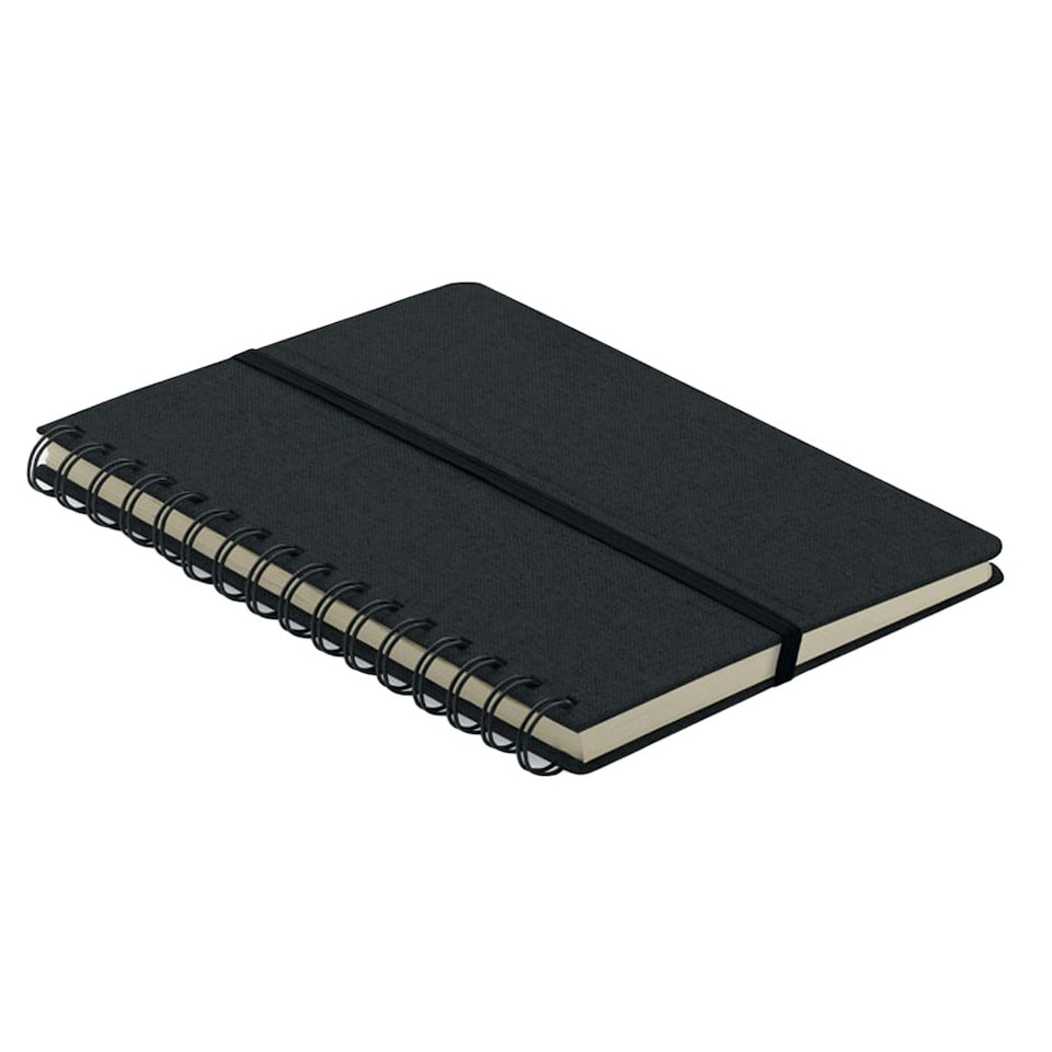 image 1 of MidOcean Strata A5 Notebook - Black - 1.5cm x 14.7cm x 21cm