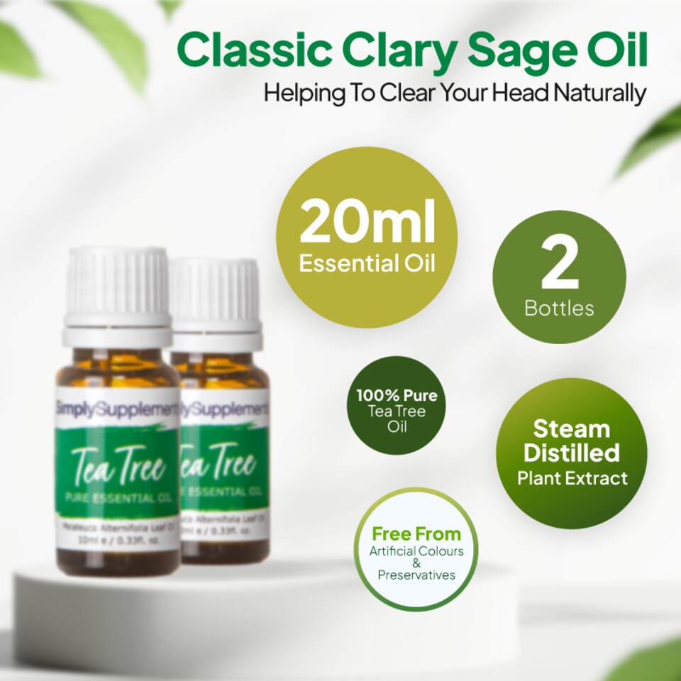 image 1 of Tea Tree Essential Oil - 2 x 10ml bottles