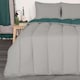 image 6 of OHS Coverless Reversible 10.5 Tog Duvet And Pillowcase Bedding Set, Single - Teal/Grey | Multi | Teal and Grey | Single