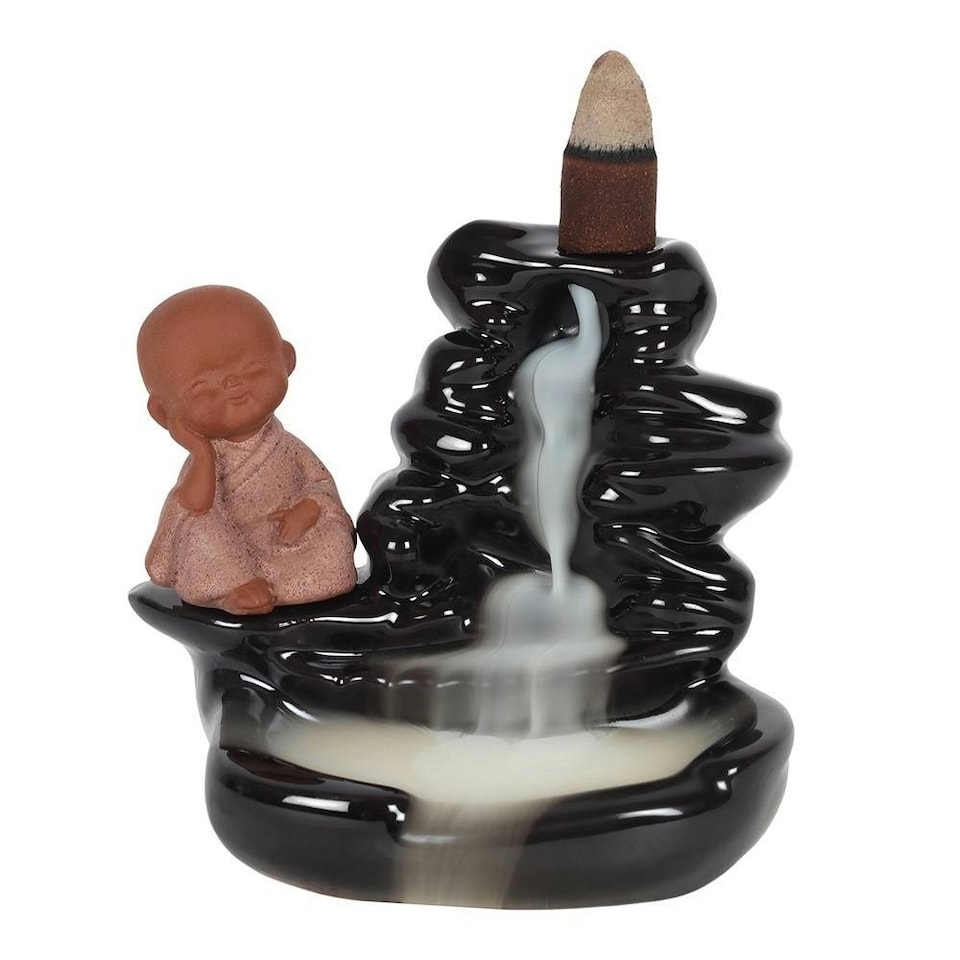 image 1 of Something Different Buddha Waterfall Backflow Burner - Black/Brown - One Size