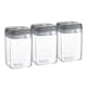 image 1 of Argon Tableware Flip Lock Plastic Food Storage Containers - 800ml - Grey - Pack of 3