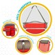 image 5 of Folding Chair with Headrest Aktive Menorca Red 51 x 76 x 45 cm (2 Units) N/A