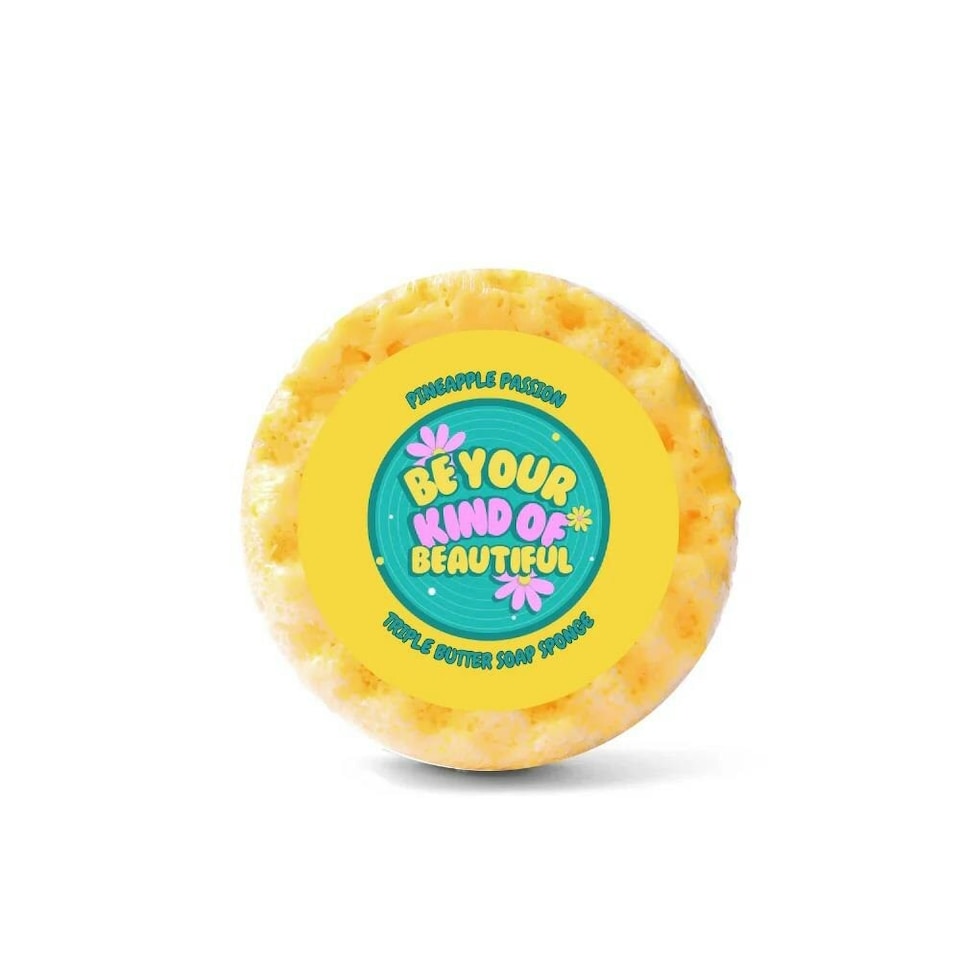 Emily Victoria Candles Triple Butter Soap Sponge - Be Your Kind of Beautiful - Pineapple Passion