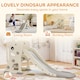image 7 of AIYAPLAY Foldable Kids Slide with Climber, Basketball Hoop, Cream White