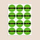 image 3 of Christmas Elf Belt Round Stickers 60mm - Sheet of 12