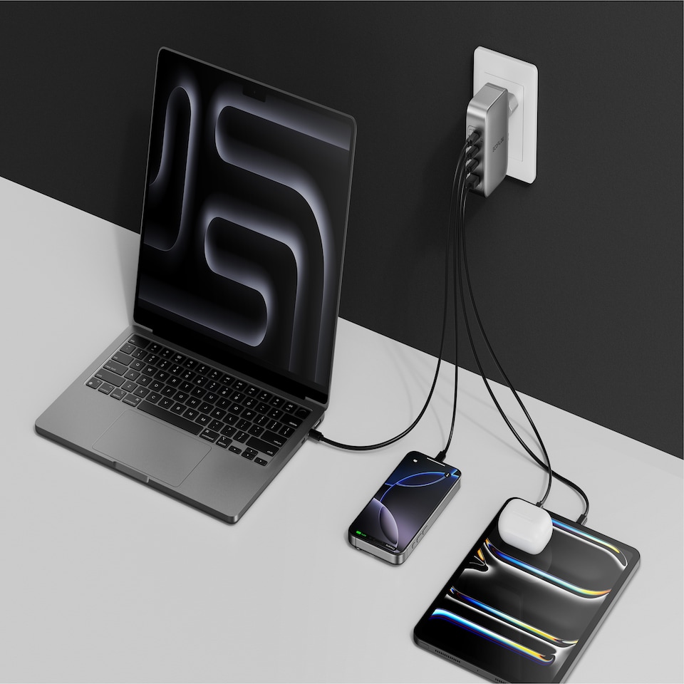 image 1 of EcoFlow 140W Rapid GaN Wall AC Charger