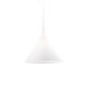 image 1 of Cocktail 1 Light Large Dome Ceiling Pendant White, E27