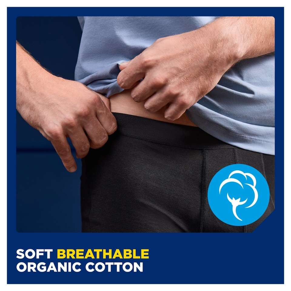 image 1 of TENA MEN Washable and Reusable Protective Boxer Black M 40x1p