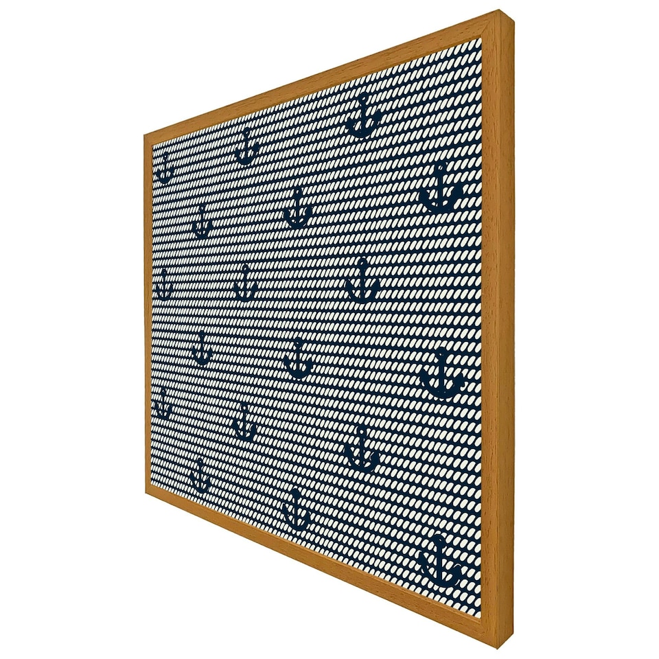image 1 of Anchors on rope pattern (Picutre Frame) Brown | XL