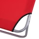 image 9 of Outsunny Folding Chair Sun Lounger w/ Sunshade Garden Recliner Hammock Red