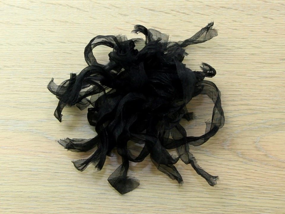 Black Rosanna Couture Ribbon Appliques for Bridal, Dressmaking - each