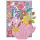 image 2 of Hallmark Magical Botanicals X Liz Harry Card - Pink Swan Design
