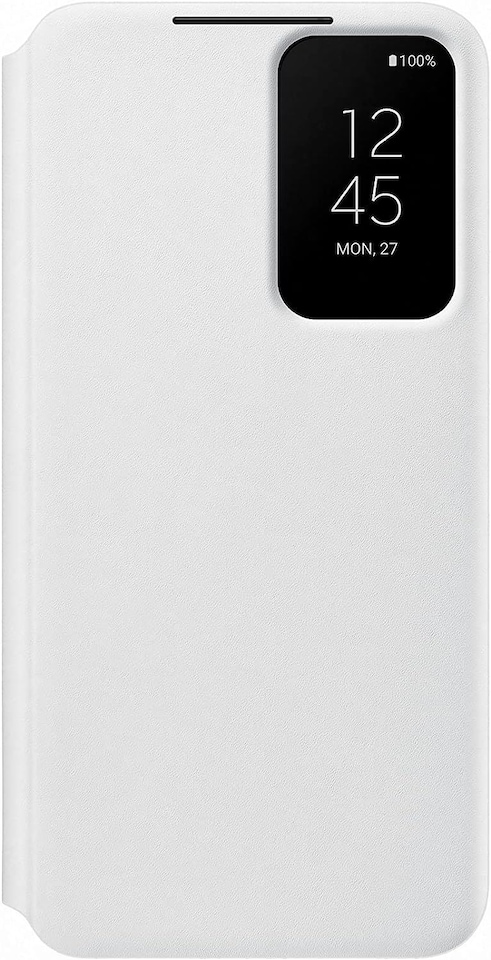 image 1 of Samsung Galaxy S22 Smart Clear View Cover White - EF-ZS901CWEGWW