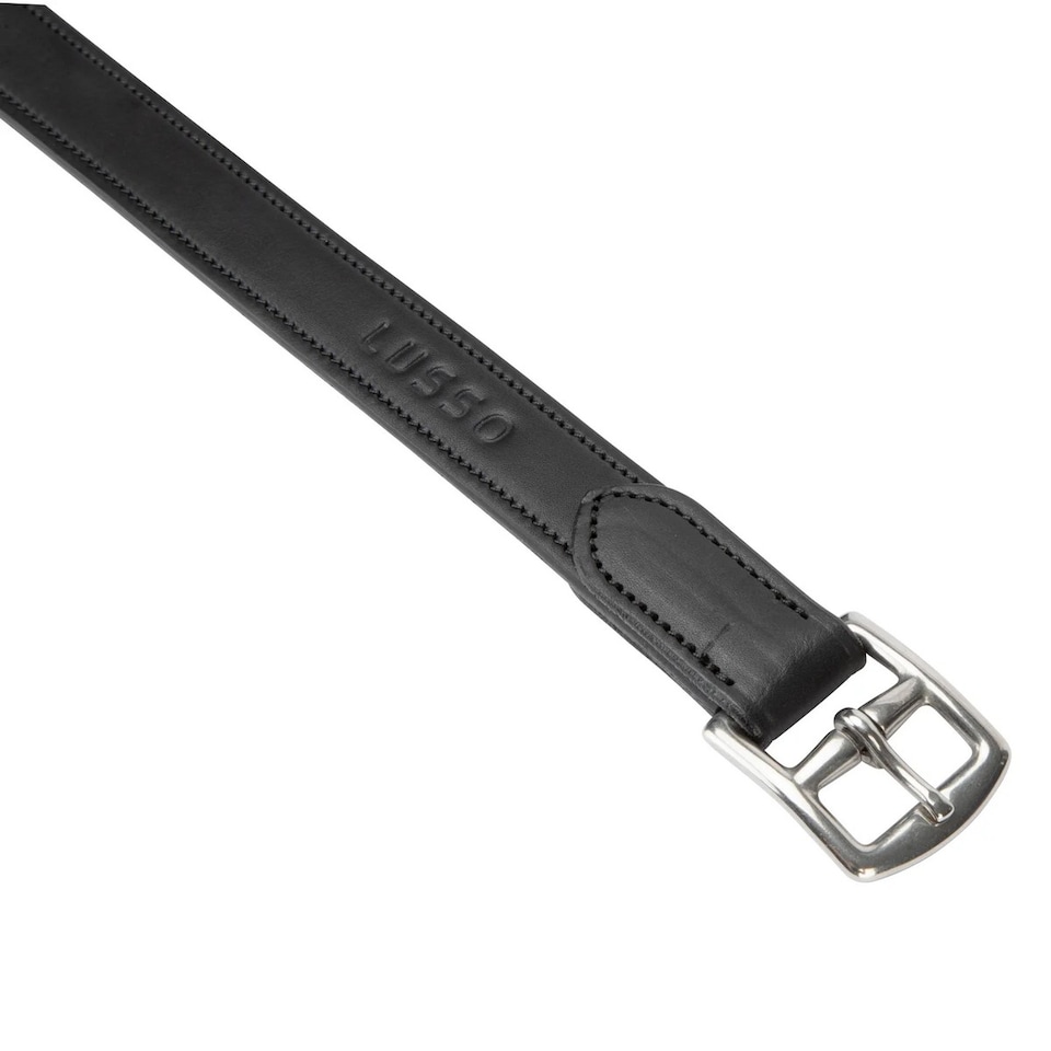 image 1 of Velociti Lusso Logo Horse Stirrup Leathers | Black | Black | 48in x 0.75in | 1