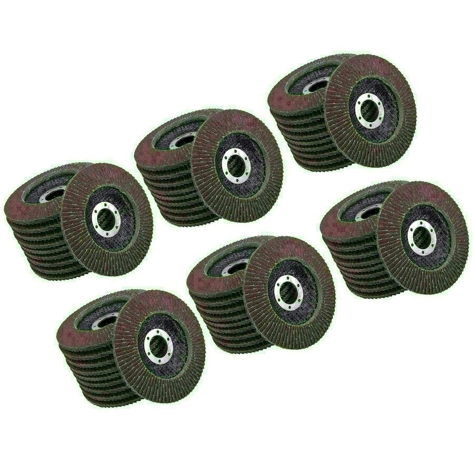 image 1 of Type 29 Premium Flap Grinding Sanding Discs 80 Flaps 80 Grit Medium 115mm 60pk