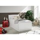 image 1 of Painted Wood Single Bedframe  in White