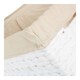 image 4 of Large Paper Rope Rectangular Storage Basket with White Cotton Lining | White | White | L