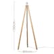 image 7 of ValueLights Modern Light Wood Tripod Design Floor Lamp Base | Brown