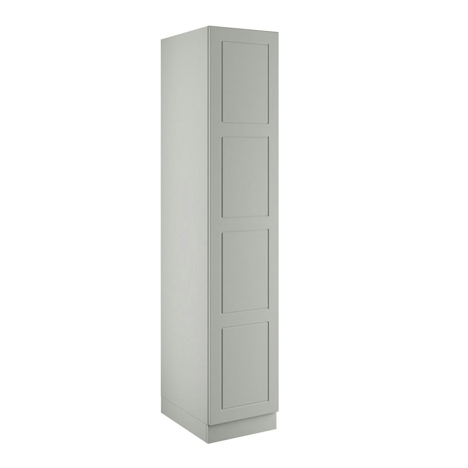 image 1 of Shaker Light Grey Single Wardrobe with Double Rail Grey