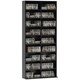 image 1 of HOMCOM 640 CD Storage Unit 360 DVD Storage Tower w/ 18 Compartments White 