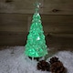 image 3 of 28cm RGB LED Christmas Tree Water Lantern Spinner Battery Operated