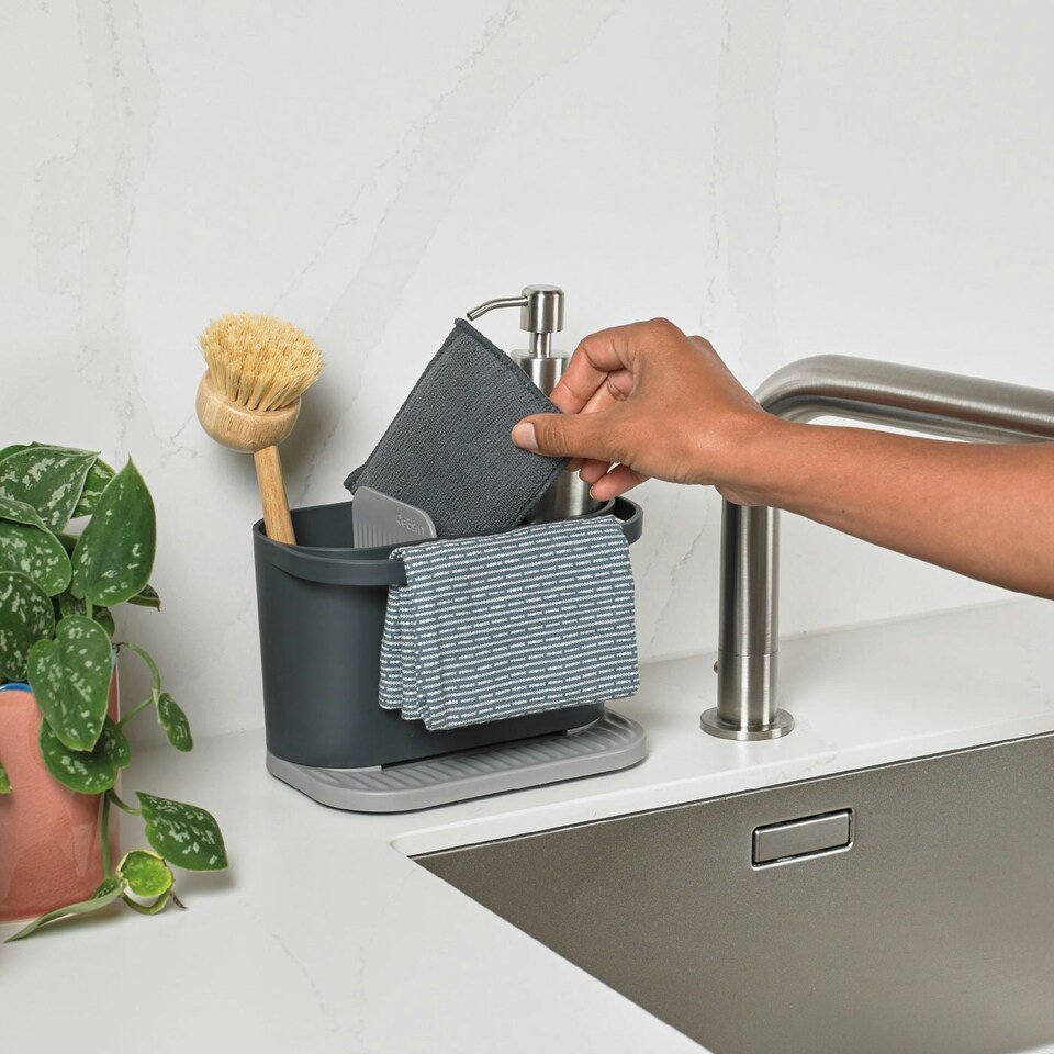 image 1 of ReBorn Recycled Sink Tidy White | Stone