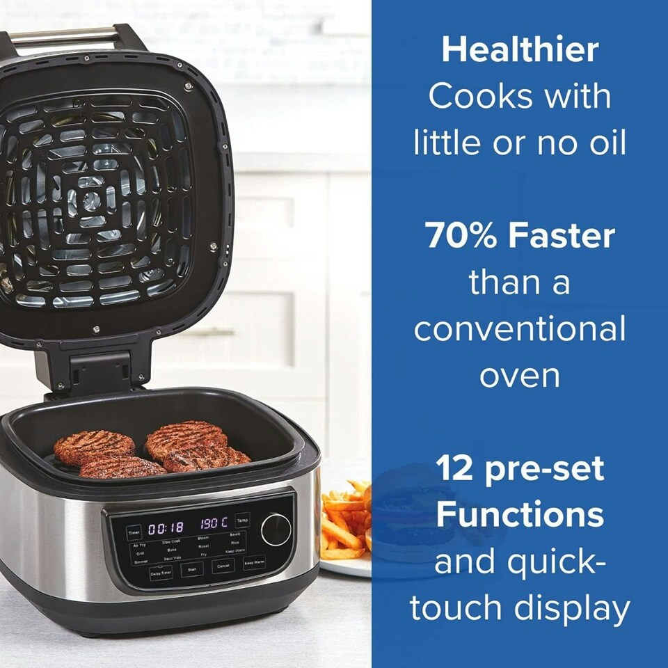 image 1 of Power XL Grill Air Fryer Combo Large 5.7L Capacity 12 in 1