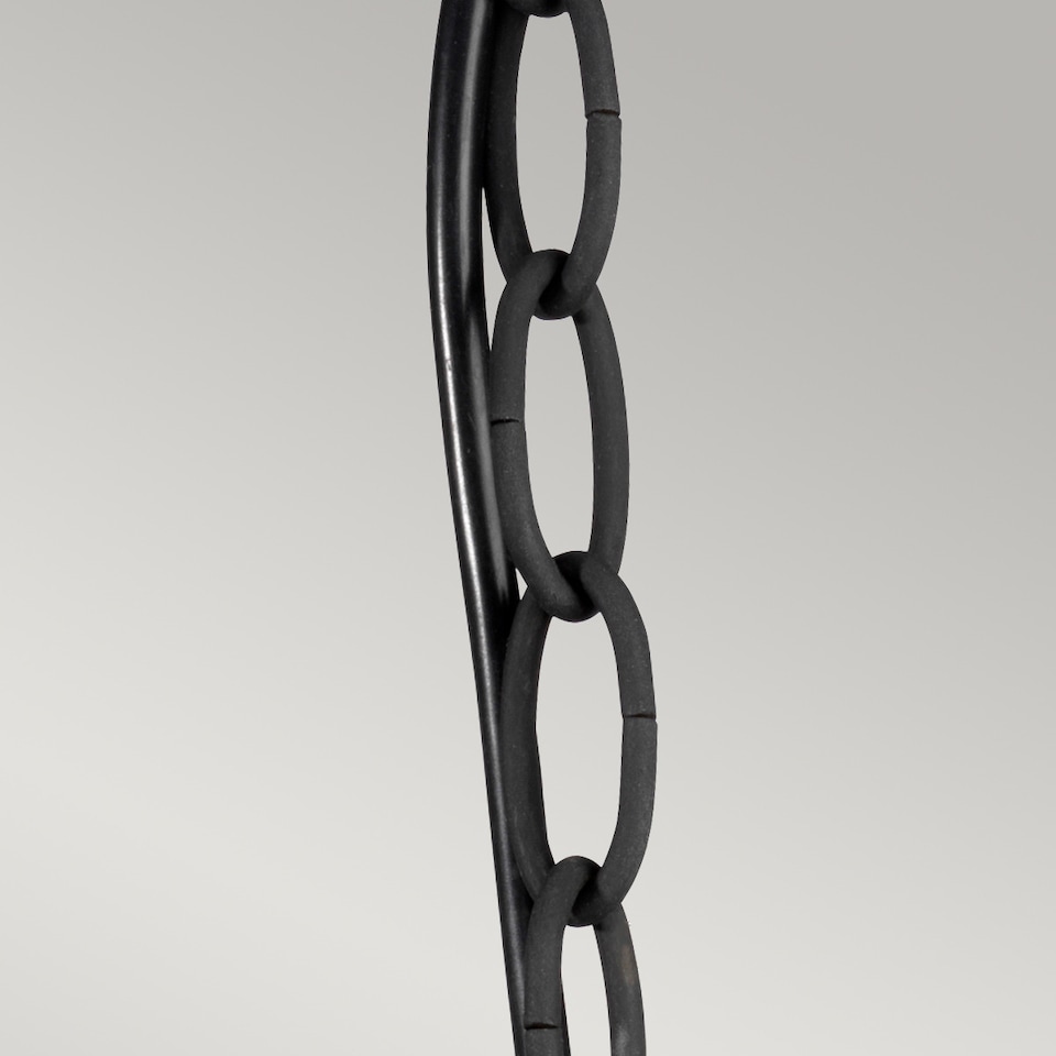 image 1 of Luverne 1 Light Outdoor Ceiling Chain Lantern Rubbed Bronze, E27