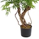 image 4 of 140cm Leaf Realistic Artificial Japanese Fruticosa Ficus Tree, Green Silver | Green | 4ft