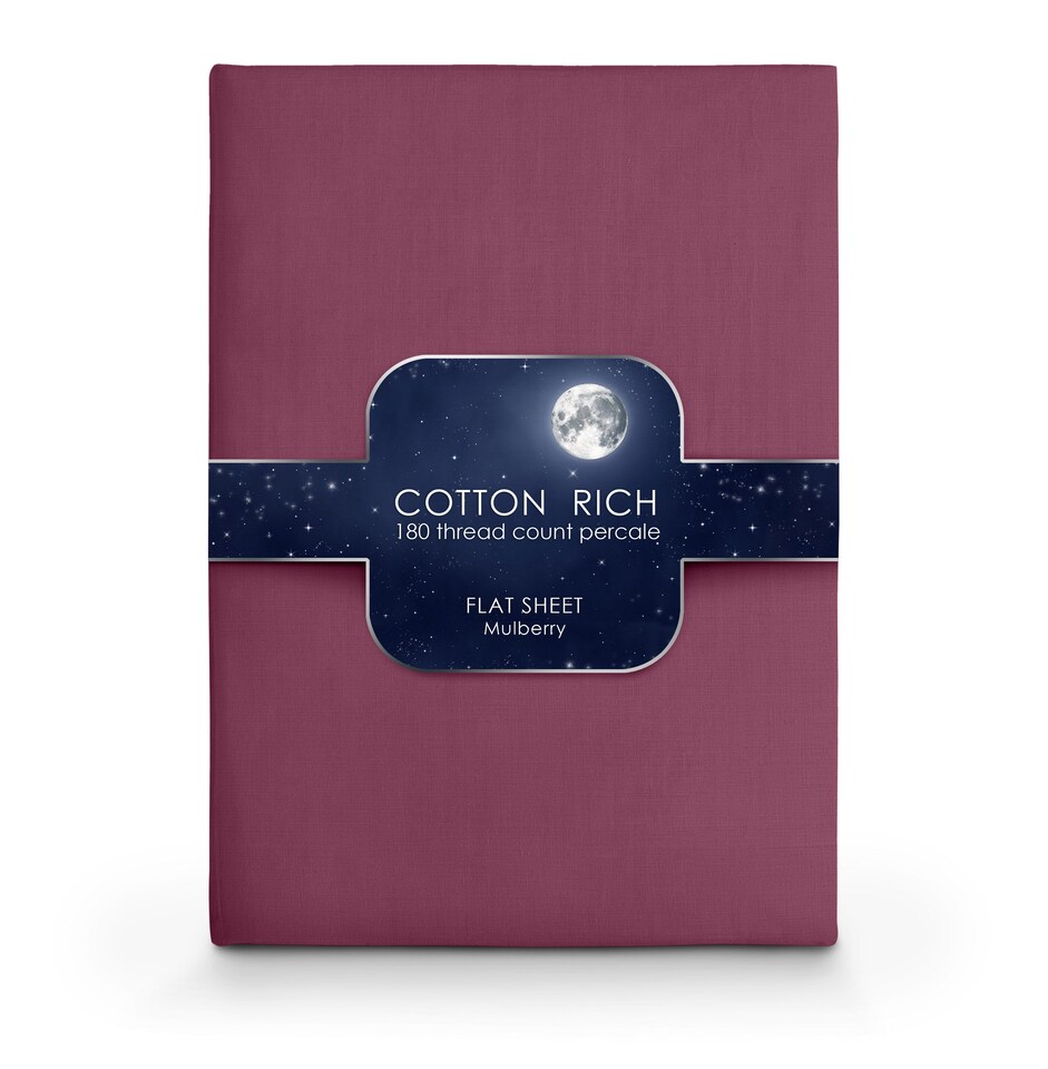 Velosso Cotton Rich Pecale Plain Dyed Valance Sheet