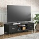image 4 of Westerleigh TV-Stand with Doors in Black Black | BLACK