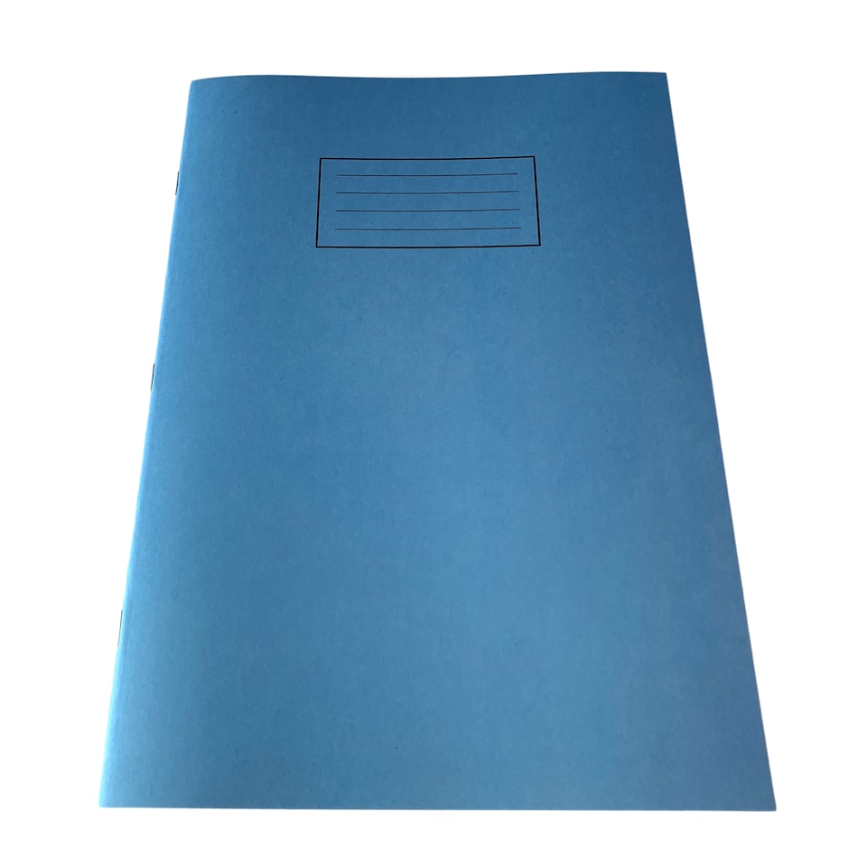 image 1 of Pack of 10 Janrax A4 Blue 80 Pages Feint and Ruled Exercise Books
