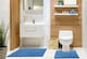 image 3 of Ripple Collection Pure Cotton Jacquard 2pc Bath Set in Cobalt