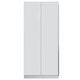 image 4 of FWStyle Stora 2 Door Wardrobe - Matt White White