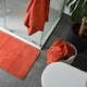 image 3 of Luxury Zero Twist Egyptian Cotton Bath Towels 70 x 120cm - Pack of 2 | Orange | Terracotta | Bath towel