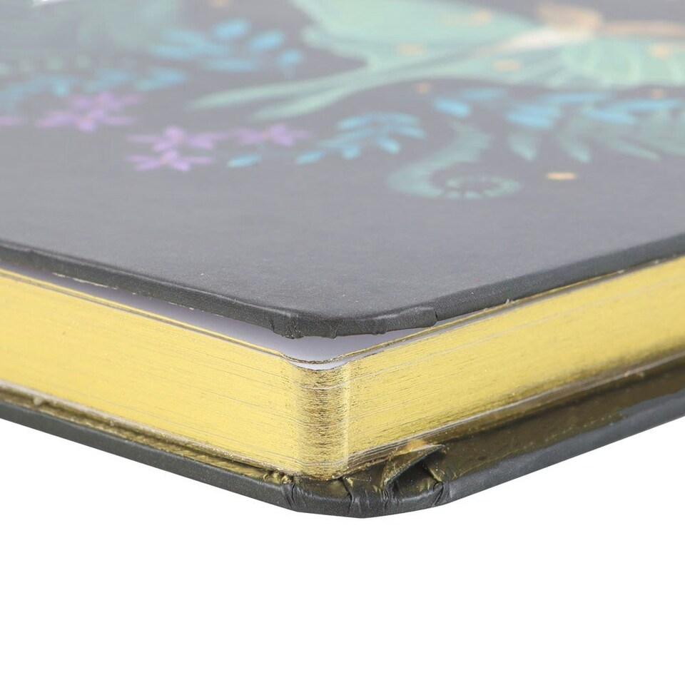 image 1 of Something Different Moth A5 Notebook - Black - One Size