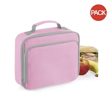 Quadra Lunch Cooler Bag (Pack of 2) - Classic Pink - One Size