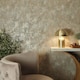image 3 of Concrete Couture Wallpaper in Warm Chocolate and Gold | Cream | Warm Chocolate and Gold