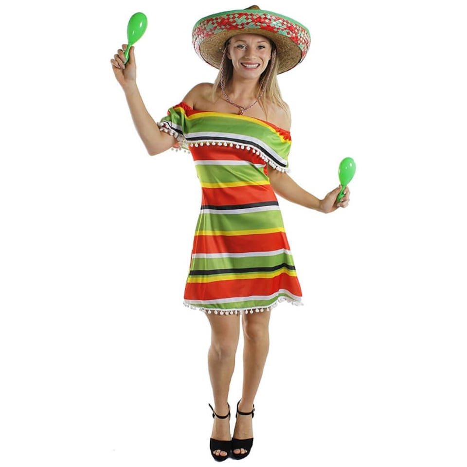 image 1 of Mexican Dress | Multi | XL