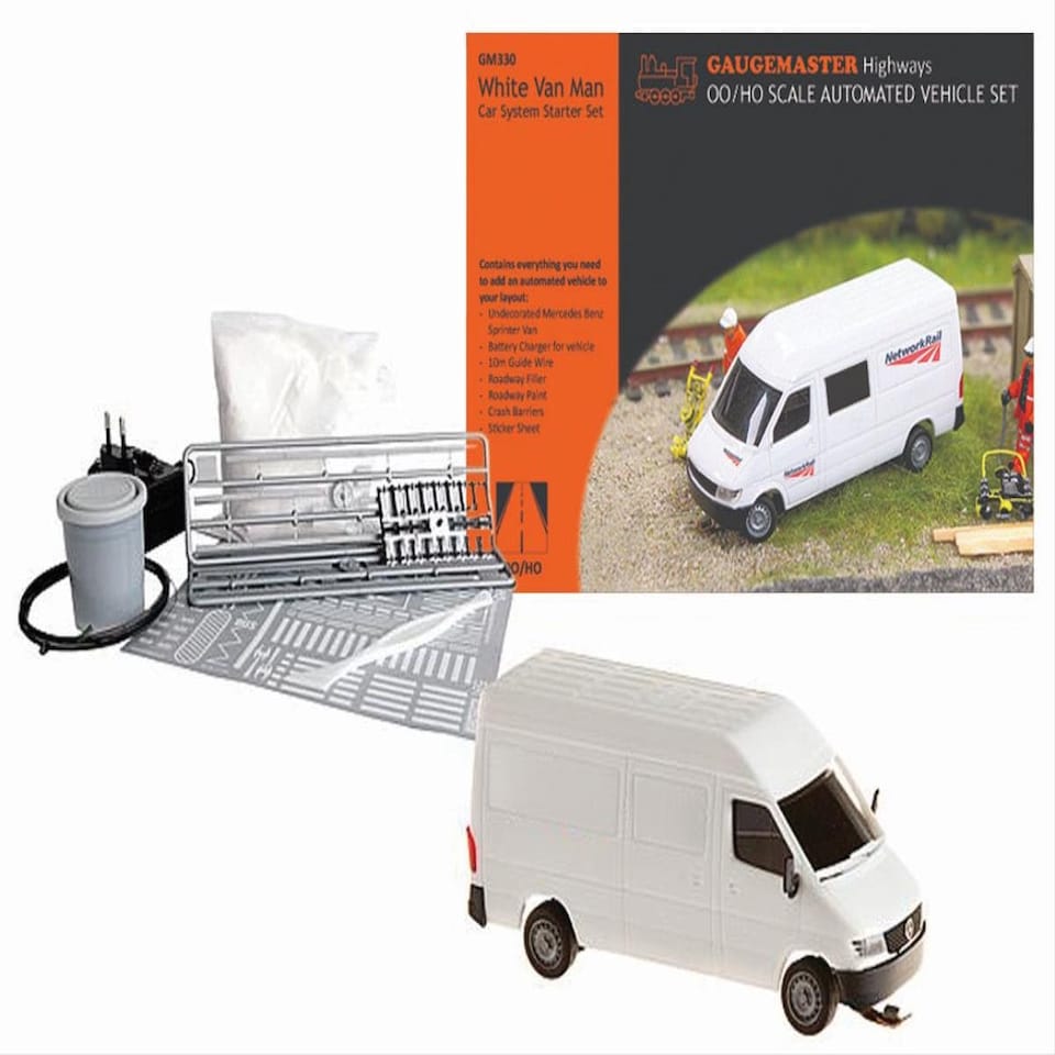 image 1 of Gaugemaster Highways White Van Man Car System Starter Set