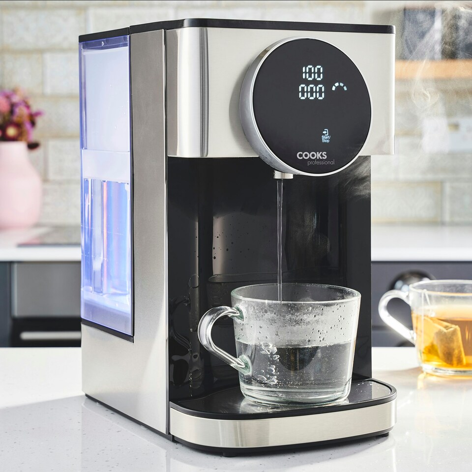 image 1 of Cooks Professional Digital Hot Water Dispenser 2600W with 4L Tank | Energy Saving Fast Boil Kettle | Silver