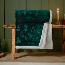 Furn Festive Time Sherpa Fleece Throw
